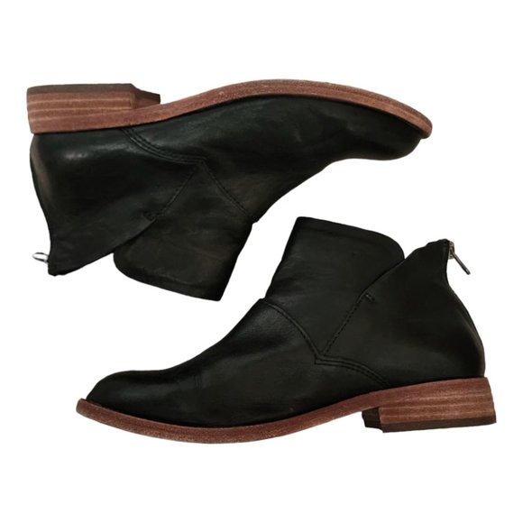 Kork-Ease Black Soft Leather Ryder Booties Women's Size 7 - Picture 4 of 9